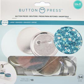 ButtonPress Buttons 58mm 18 Stück